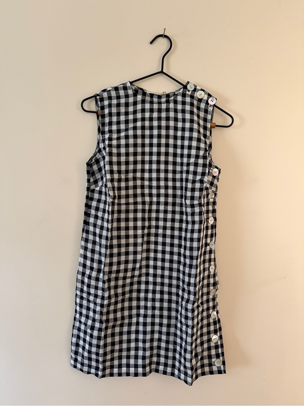Doen Coralie Dress in Black Marilyn Gingham sz 0 XS NWT - Picture 4 of 5